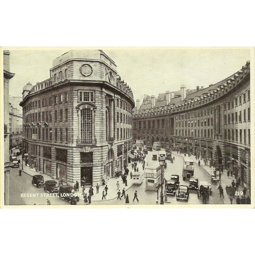 REGENT STREET, LONDON<>VINTAGE POSTCARD