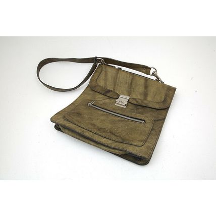 Vintage Ladies Leather Satchel Cross Body Messenger Handbag Shoulder Bag