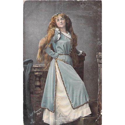 Miss Ethel Irving Postcard 1908 used VGC
