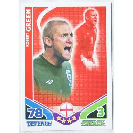 2010 Topps Match Attax World Cup Trading Card - England, Robert Green