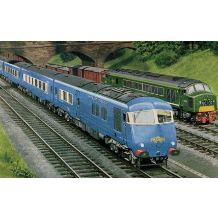 LMR Manchester Train St Pancras Midland Pullman at Bedford Postcard