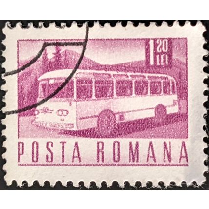STAMP ROMANIA SG3843 1971 1L20 Transport and Communication small Used