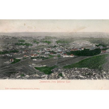 Jeppestown From Bellevue East South Africa Aerial Old Postcard