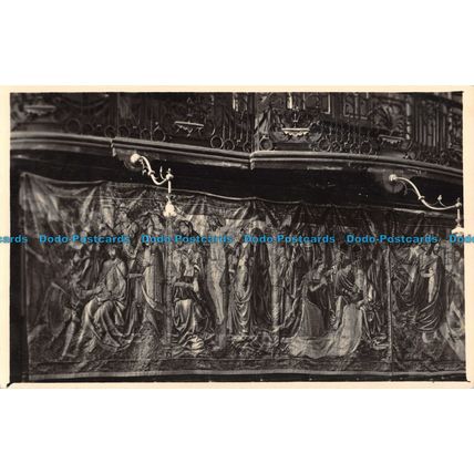 R055291 Old Postcard. Wooden Sculpture Wall