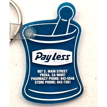 Payless Keychain Yreka Siskiyou County CA. Vintage Advertising (B15)
