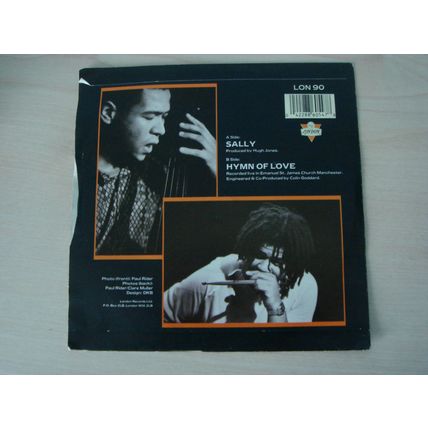 A5-CARMEL-SALLY/Hymn of Love-UK 7" SINGLE-1986-NM- Carmel ‎-London Records