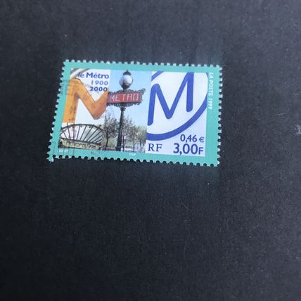 FRANCE -1999 -Centenary of Paris metro -3,00 1-25