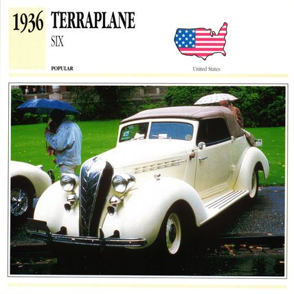 Collectors Club card. Classic Cars. Terraplane Six