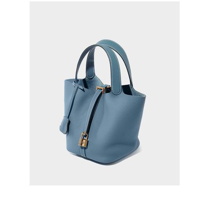 Women Genuine Leather Handbag Shoulder Purse Satchel Tote Crossbody Bag Blue