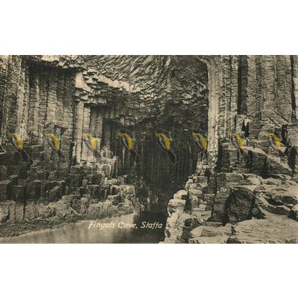 Fingal's Cave, Staffa, Scotland, Valentines Postcard