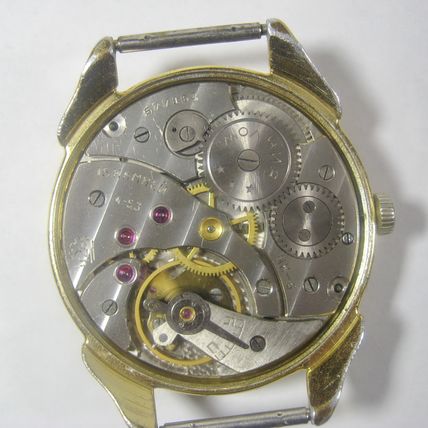 Vintage Soviet Big Case URAL / Molniya Watch Men's Russian Wristwatch USSR 1953