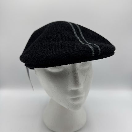 Kangol Size Small Flat Cap New w/Tags Black Grey Stripe Mens Hat Fashion