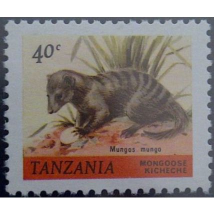 Tanzania QE11 1980 40c Banded Mongoose SG 309 Unmounted Mint MNH Wildlife Stamp