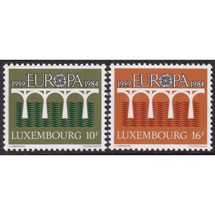 Luxembourg 1984 SG 1131-2 UMM Europa/CEPT (G-132 (3))
