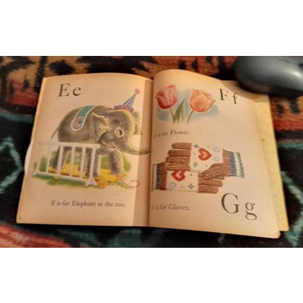 Little Golden Activity Book ABC Around The House (A) Edition All Intacted 1957