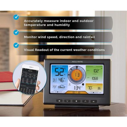 Acurite Iris (5-In-1) Home Weather Station with Wi-Fi Connection to Weather Unde