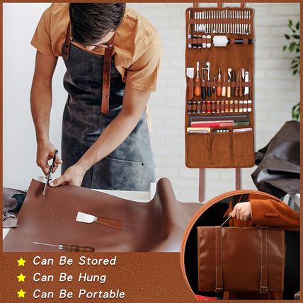 TLKKUE Leather Tooling Kit Leather Craft Tools Leather Working Kit with Custom H