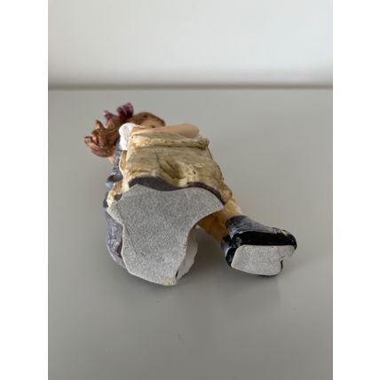 SCHOOLGIRL WITH BOOK RESIN FIGURINE