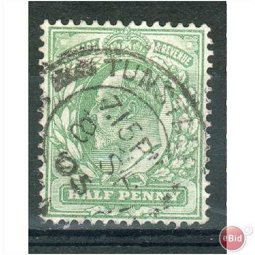 GB stamps 1902-10 -1/2d SG215 Tunbridge Wells cancel 2