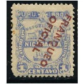 1890 Michel D1 - MLH (*) - REVERSE overprint