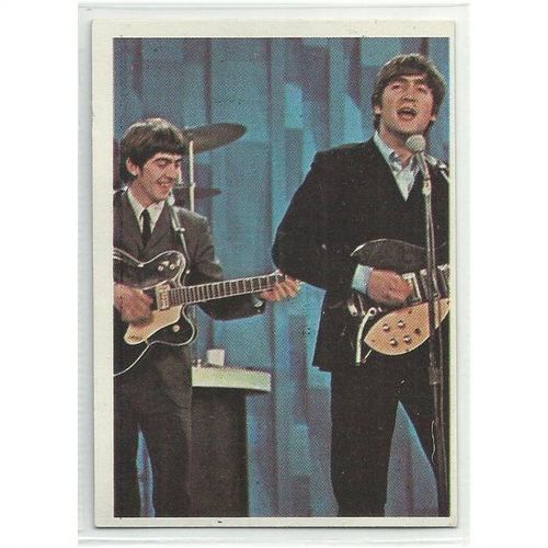 BEATLES ' ORANGE back ' card # 63 ( 1964 )