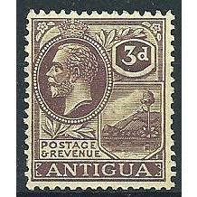 Antigua 1921 SG55 3d Purple/Pale Yellow Mounted Mint ....