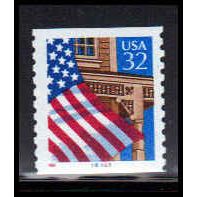 2913v 32c U.S. Flag Over Porch Very Fine MNH LGG CNS 78767 PA0829