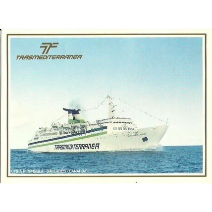 Trasmediterranea MV CIUDAD DE SANTA CRUZ DE LA PALMA Company Postcard