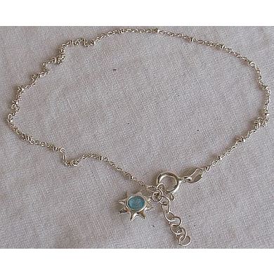 Light blue star silver star