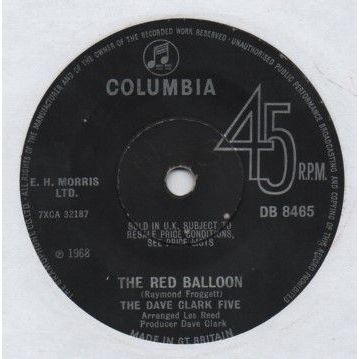 Dave Clark Five - The Red balloon 1968 7" single vinyl record DB8465