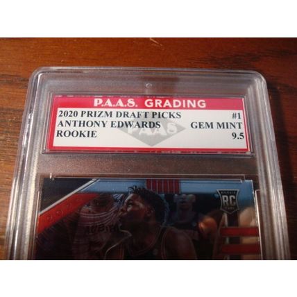 2020 Panini Prizm, Graded Gem Mint 9.5, ANTHONY EDWARDS Rc, Draft Picks