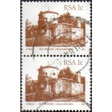 South Africa 1982. 1c Value. Yellowish-Brown. Old Provost, Grahamstown. F/Used