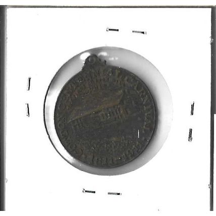 1911 Fall River Centennial of the cotton Looms pendant XF
