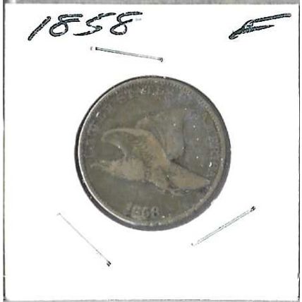1858 US Flying Eagle Cent Fine