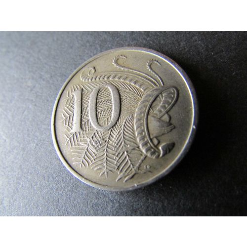 1966 QUEEN ELIZABETH II AUSTRALIA TEN CENTS FREE POST. N