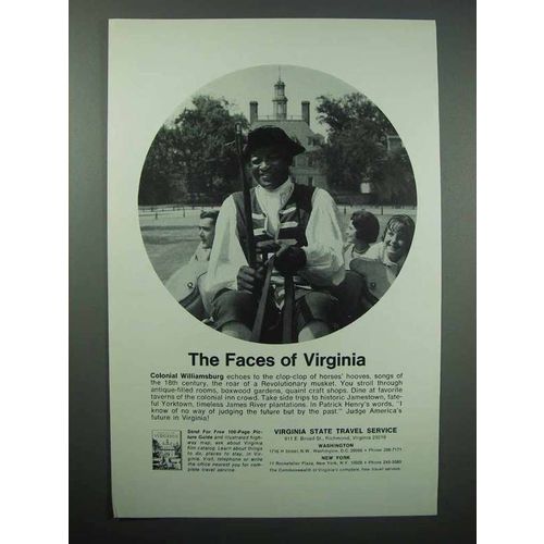 1968 Virginia Tourism Ad - Colonial Williamsburg