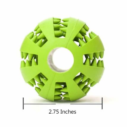 Toy Silicone Ball Feeding Dog Pupply Cat Nontoxic Bite Resistant Pet Exercise UK