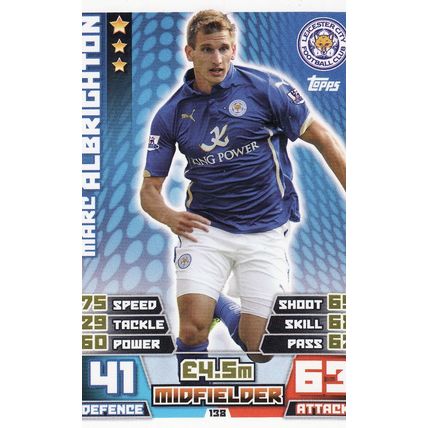 Match Attax 2014/2015 138 Marc Albrighton Leicester City