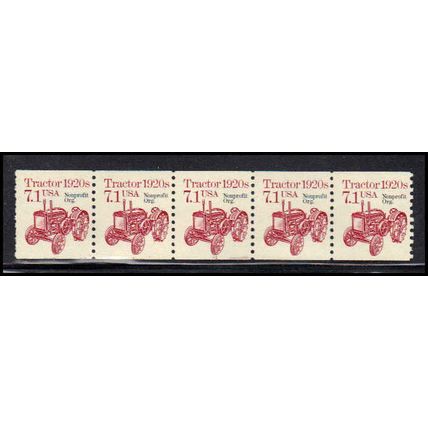 2127a 7.1c Tractor Fine MNH Dry Gum PNC 1/5 X0750