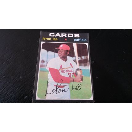 1971 Topps Card # 521 Leron Lee Poor (1) St Louis Cardinals