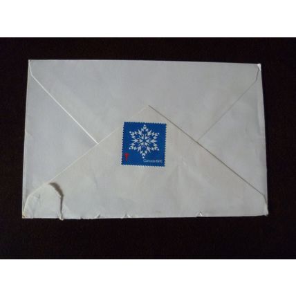 Canada 1976 Christmas TB Snowflake Seal Lancaster cover air mail stamps
