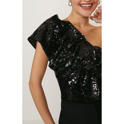 COAST Black Sequin Embellished One Shoulder Top BNWT (RARE & COLLECTABLE)