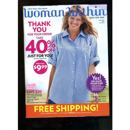 WOMAN WITHIN Plus-Size Women's Fashion & Lingerie CATALOG MARCH 2022 NEW