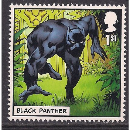 GB 2019 QE2 1st Marvel Comics ' Black Panther ' Umm SG 4190 ( C417 )