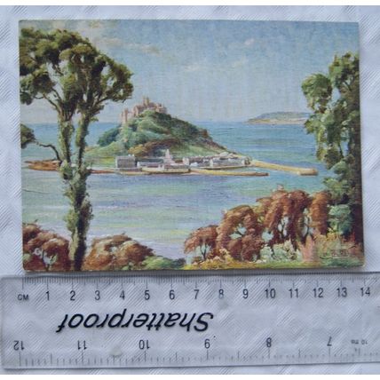Vintage Postcard St Michaels Mount Marazion Cornwall, by Herbert Truman
