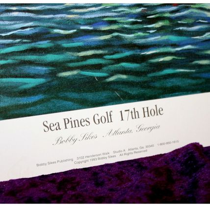 Bobby Sikes 1993 Limited Edition Print Sea Pines Golf 17th Hole 19.5" X 25.25"