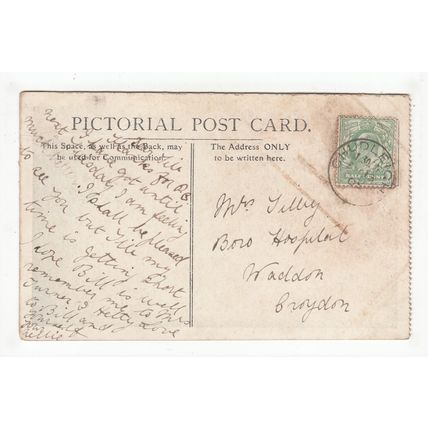 1905 Chudleigh Single Ring Postmark on Postcard