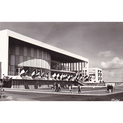 Royan Palais de Congres France Real Photo Postcard used VGC