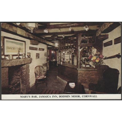 Marys Bar, Jamaica Inn, Bodmin Moor, Cornwall, c1970s - Hamilton-Fisher Postcard