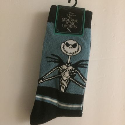 NEW Disney The Nightmare Before Christmas 2 Pairs Crew Socks - Shoe Size 6.5 - 1